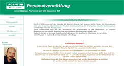 Desktop Screenshot of agentur-brauner.de