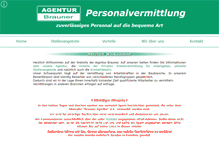 Tablet Screenshot of agentur-brauner.de